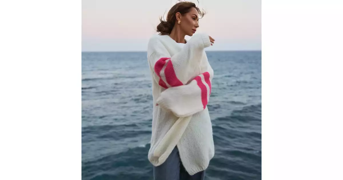 Kardigan Lizz Pink Stripes