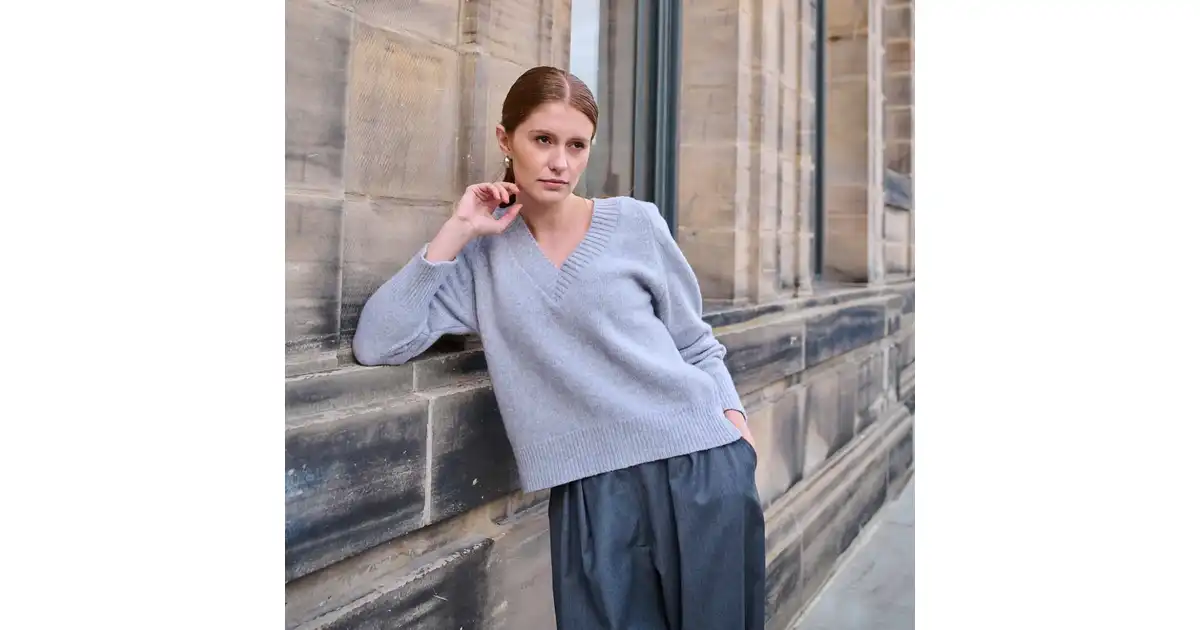 Sweter Jacob Light Grey