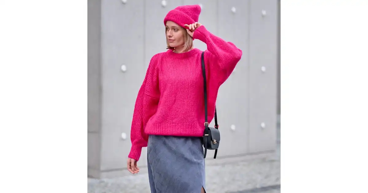 Sweter Lorette Vivid Pink