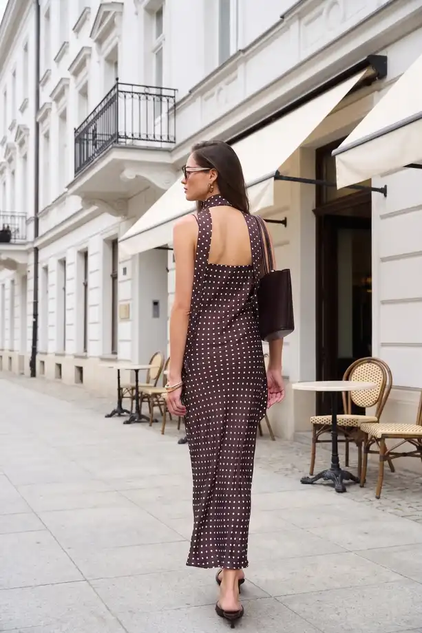 Sukienka Francesca Brown Dots
