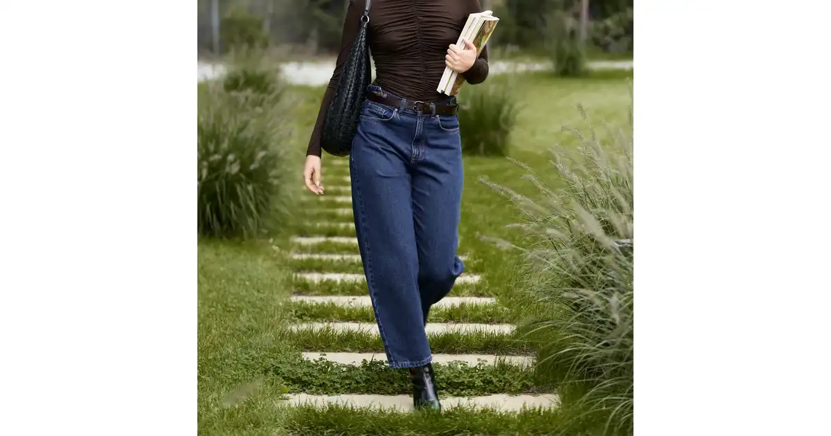 Jeansy Tess Mom Fit Dark Denim
