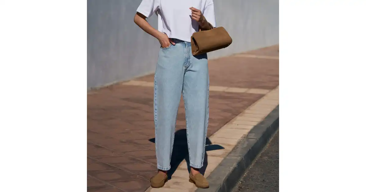 Jeansy Tess Mom Fit Light Blue