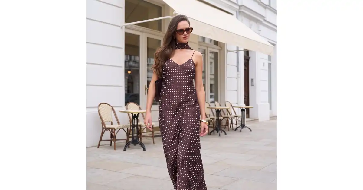 Sukienka Francesca Brown Dots