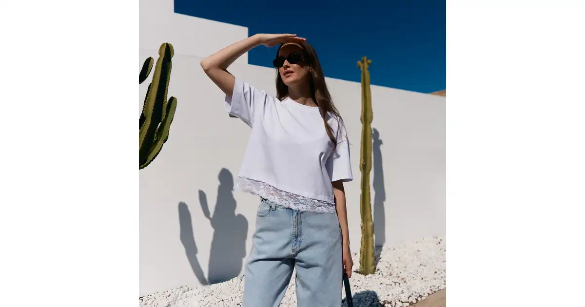 T-shirt Stella White